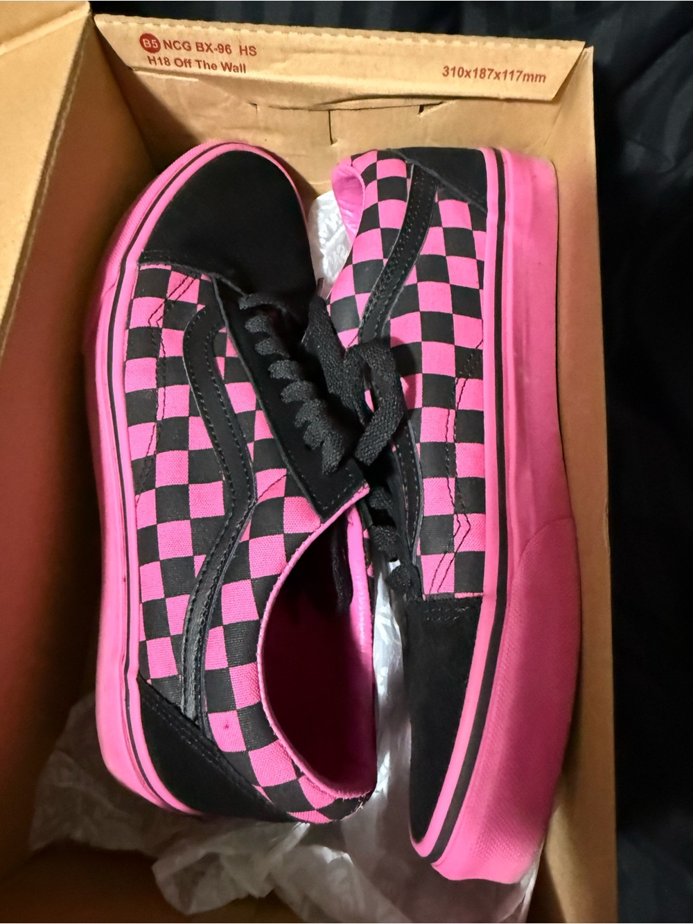 Vans Old Skool Mono Checker hot pink - Picture 3 of 5